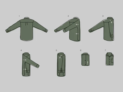 How to Fold a Shirt for Travel, Basic Fold