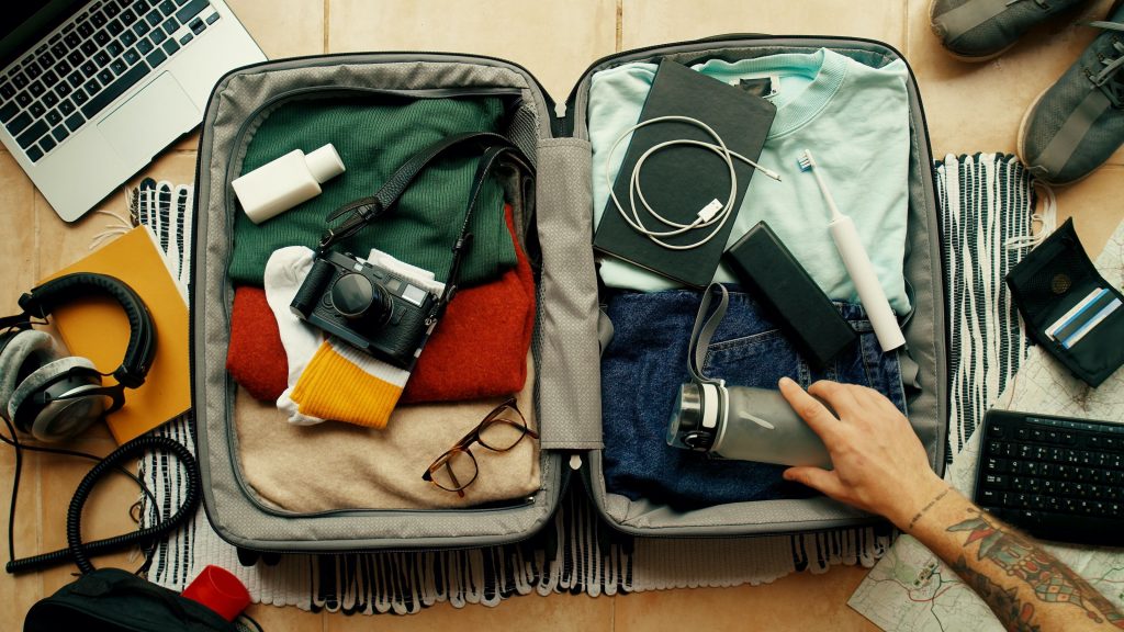 Fill your luggage, but don't put too much in them.